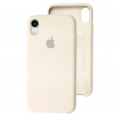 Чехол silicone case для iPhone Xr creamy white