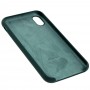 Чохол silicone case для iPhone Xr black green