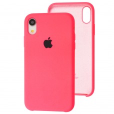 Чехол silicone case для iPhone Xr hot pink 