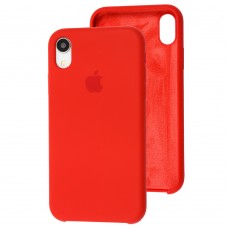 Чехол silicone case для iPhone Xr dark red
