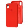 Чехол silicone case для iPhone Xr dark red