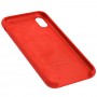 Чехол silicone case для iPhone Xr dark red