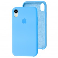 Чехол silicone case для iPhone Xr blue