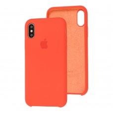 Чохол Silicone для iPhone X / Xs case orange