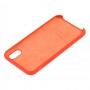 Чохол Silicone для iPhone X / Xs case orange