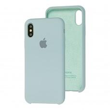 Чохол Silicone для iPhone X / Xs case сірий / mist blue