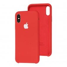 Чохол Silicone для iPhone X / Xs case dark red