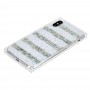 Чохол Shine Line для iPhone X/Xs з блискітками сріблястий