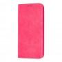 Чохол книжка для Xiaomi Redmi Note 8 Black magnet рожевий