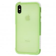 Чохол для iPhone X / Xs LikGus Mix Colour зелений