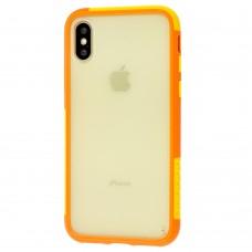 Чохол для iPhone X / Xs LikGus Mix Colour помаранчевий