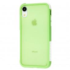 Чохол для iPhone Xr LikGus Mix Colour зелений