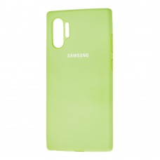 Чехол для Samsung Galaxy Note 10+ (N975) Silicone Full мятный