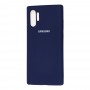 Чехол для Samsung Galaxy Note 10+ (N975) Silicone Full темно-синий