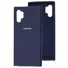 Чехол для Samsung Galaxy Note 10+ (N975) Silicone Full темно-синий