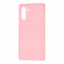 Чехол для Samsung Galaxy Note 10 (N970) Silicone Full розовый / light pink