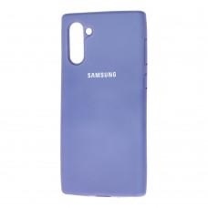 Чехол для Samsung Galaxy Note 10 (N970) Silicone Full "лавандовый серый"