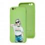 Чохол для iPhone 6 / 6s Wave Fancy stranger girl / mint gum