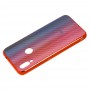 Чехол для Xiaomi Redmi 7 Carbon Gradient Hologram красный