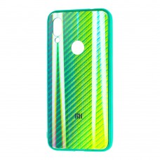 Чехол для Xiaomi Redmi Note 7 Carbon Gradient Hologram зеленый