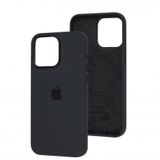 Чехол для iPhone 15 Pro Max MagSafe Silicone Full Size black