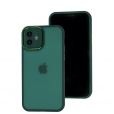 Чохол для iPhone 11 Luxury Metal Lens зелений