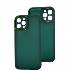 Чохол для iPhone 12 Pro Luxury Metal Lens зелений