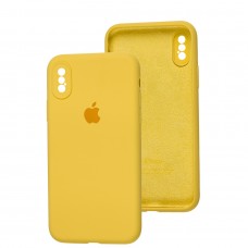 Чехол для iPhone X / Xs Slim Full camera yellow