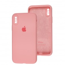 Чехол для iPhone X / Xs Slim Full camera light pink