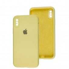 Чехол для iPhone X / Xs Slim Full camera mellow yellow