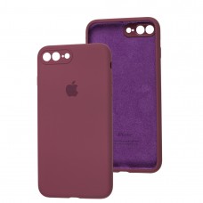 Чехол для iPhone 7 Plus / 8 Plus Slim Full camera maroon