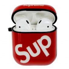 Чехол для AirPods Young Style "supreme red"