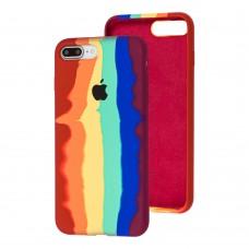 Чехол для iPhone 7 Plus / 8 Plus Silicone Full rainbow pride