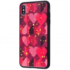 Чохол для iPhone Xs Max Leo Confetti "червоне серце"