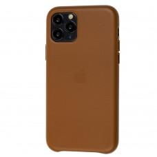 Чохол для iPhone 11 Pro Leather case (Leather) коричневий