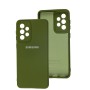 Чохол для Samsung Galaxy A33 5G Silicone Full camera зелений / army green