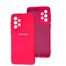 Чехол для Samsung Galaxy A33 (A336) Silicone Full camera розовый / barbie pink