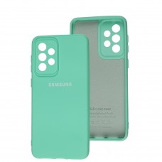 Чехол для Samsung Galaxy A33 (A336) Silicone Full camera бирюзовый / marine green