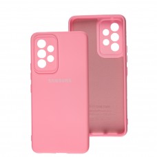 Чохол для Samsung Galaxy A53 (A536) Silicone Full camera light pink