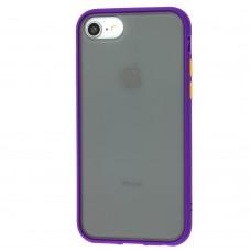 Чехол LikGus Maxshield для iPhone 6 / 7 / 8 матовый фиолетовый 