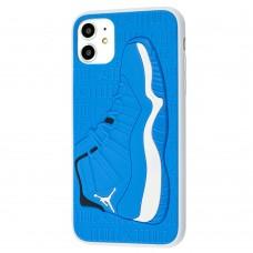 Чехол для iPhone 11 Sneakers Brand jordan синий / белый
