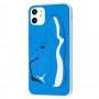 Чохол для iPhone 11 Sneakers Brand jordan синій/білий