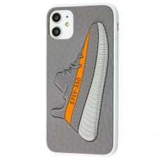 Чехол для iPhone 11 Sneakers Brand yeezy 350 серый