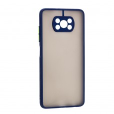 Чехол для Xiaomi Poco X3 LikGus Totu camera protect синий