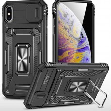 Чохол для iPhone Xs Max Camshield Army Ring чорний