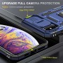 Чохол для iPhone X / Xs Camshield Army Ring синій / navy