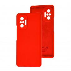 Чехол для Xiaomi Redmi Note 10 Pro Wave Full красный