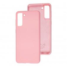 Чехол для Samsung Galaxy S21+ (G996) Wave Full розовый / light pink