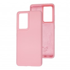 Чехол для Samsung Galaxy S21 Ultra (G998) Wave Full розовый / light pink