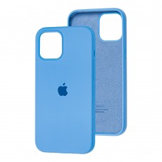 Чехол для iPhone 12 Pro Max Silicone Full голубой / cornflower 